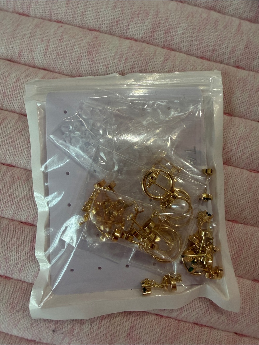 Gold-Tone Earring Findings and Backs - Set of Assorted Pieces